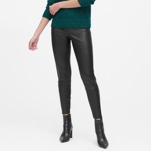 NWT Zara faux Leather Pants - zipper/moto stitch